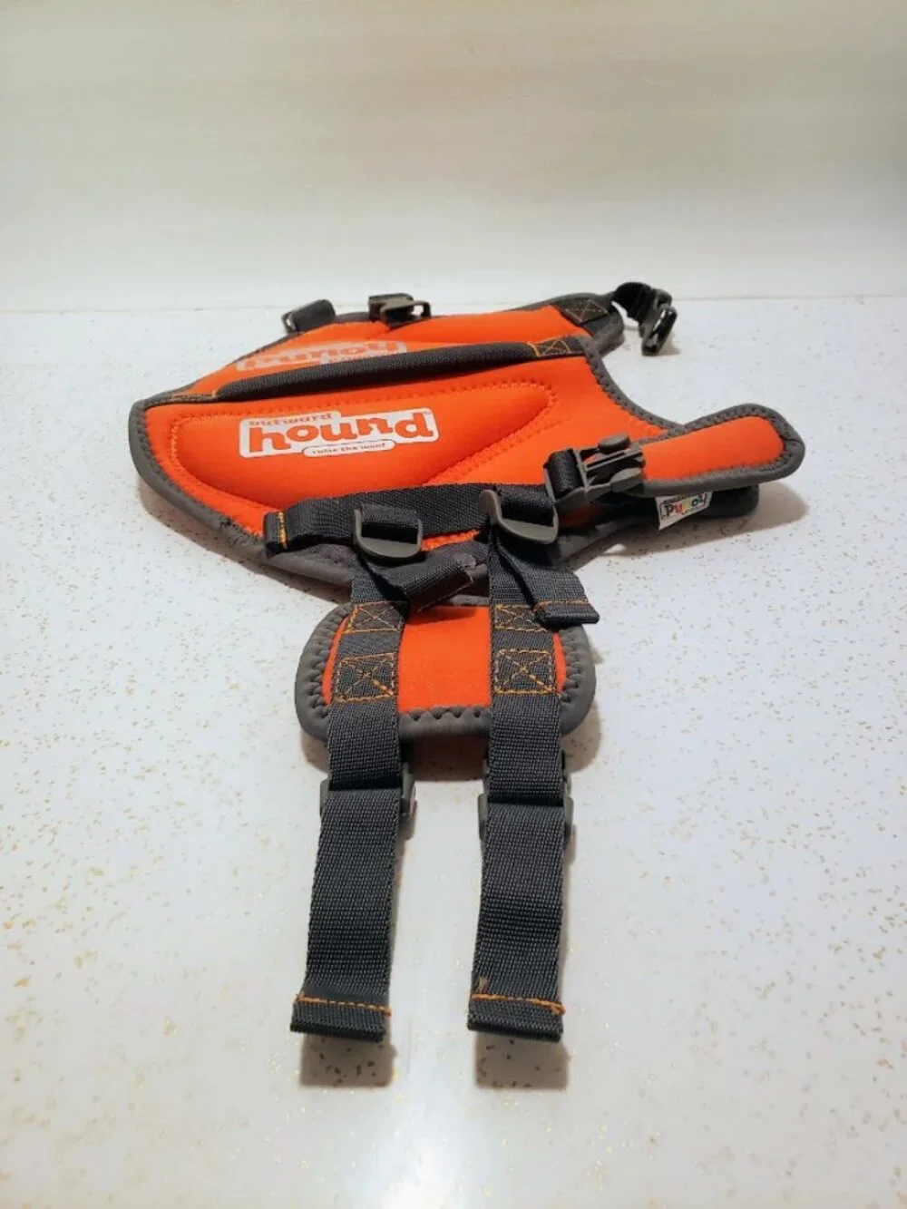 Outward Hound Orange Dog Life Jacket Vest Safety Harness Size XS
